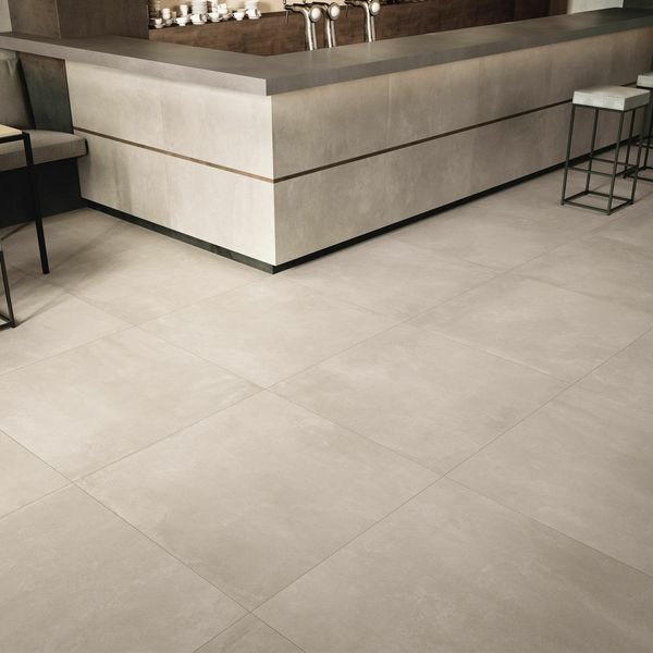 Sample - Azuma AGRM Silver Grey Concrete Effect Tiles - 600x600 - Sample Tile