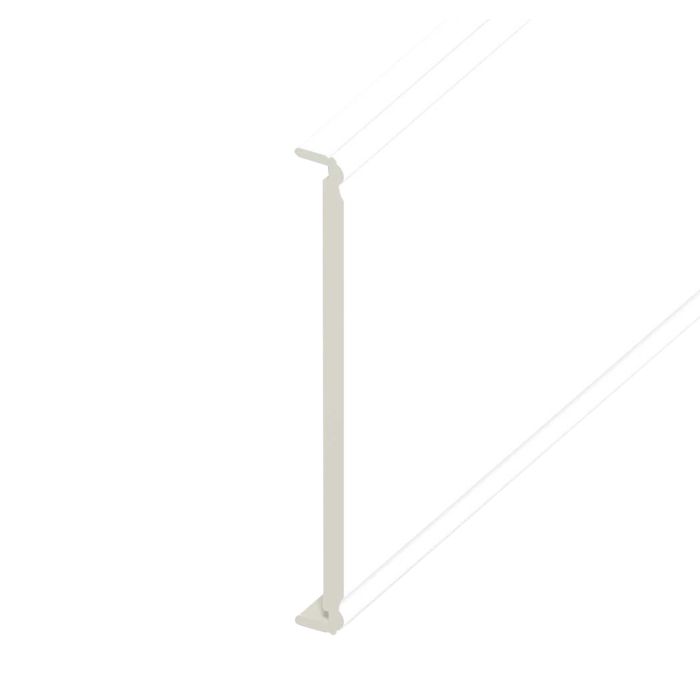 White Box End Ogee Fascia Board 400mm (1.24m Length)