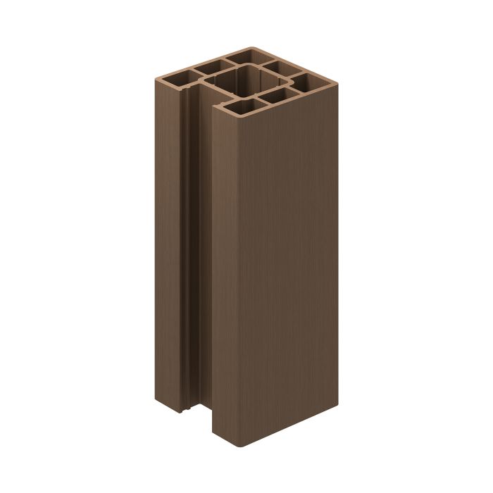 Walnut Composite Fence End Post (3m Length)