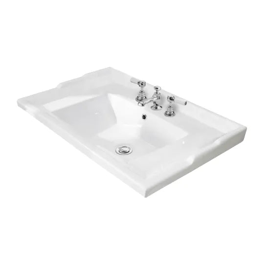 Bayswater 3 Tap Hole 600mm Traditional Basin