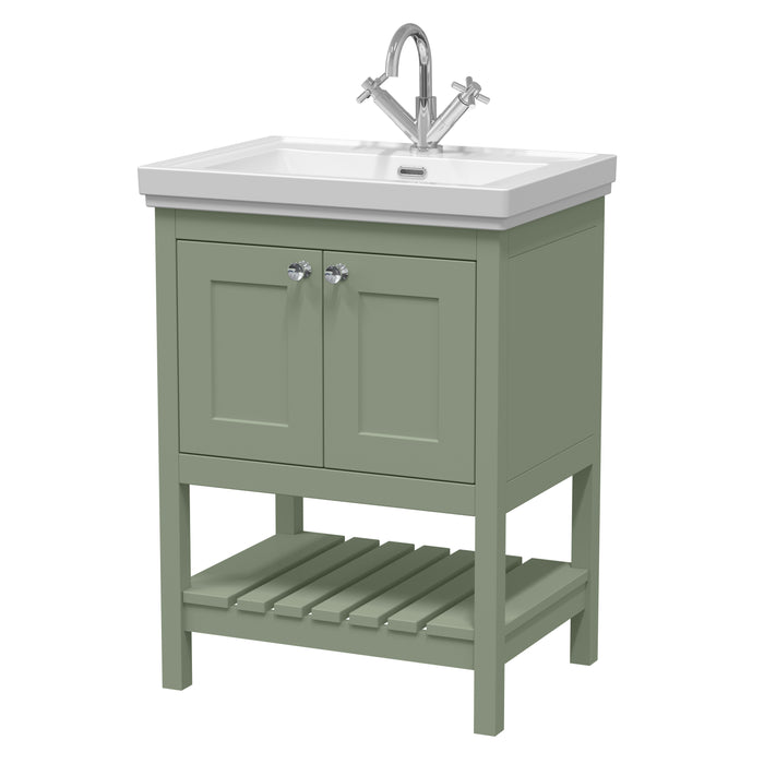 600mm Floor Standing Vanity & Basin 1TH Hudson Reed