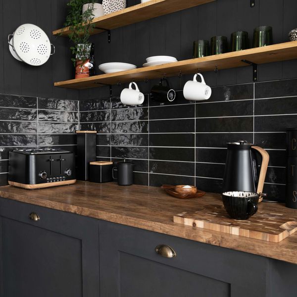 Sample - Asly Black Tile - 300x75x10mm -Sample Tile