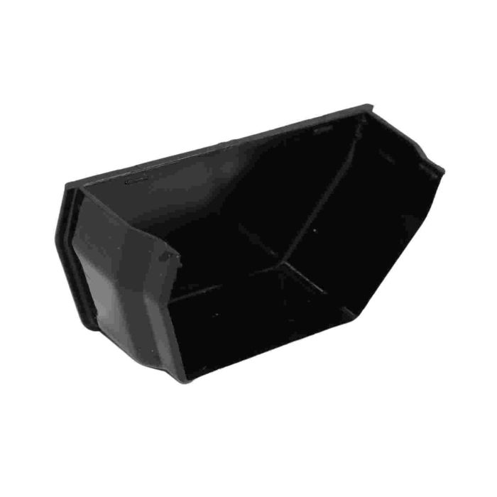 Black Square Guttering Internal Stop End (114mm)
