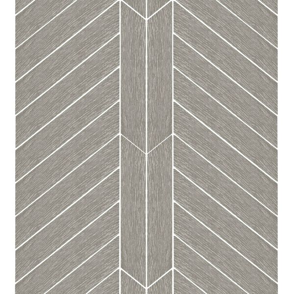 Ancona Chevron Grey Wood Effect Tile - 400x80 - Individual Tile