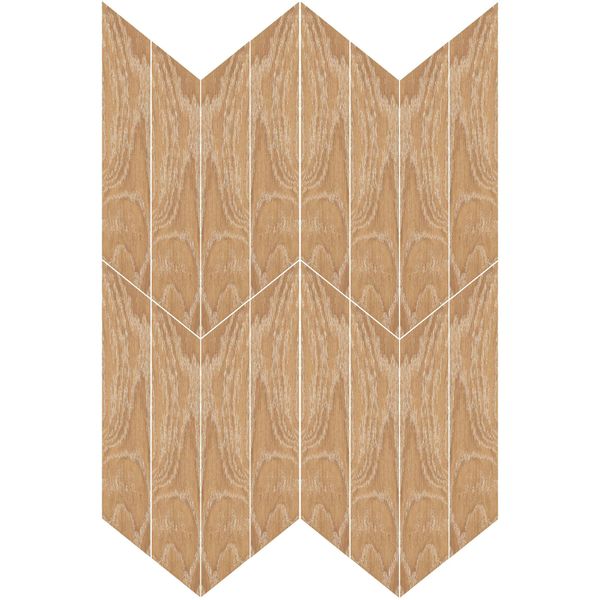 Sample - Ancona Chevron Nature Wood Effect Tile- 400x80 - Sample Tile