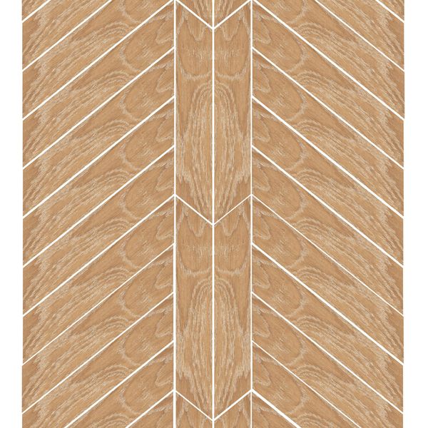 Sample - Ancona Chevron Nature Wood Effect Tile- 400x80 - Sample Tile