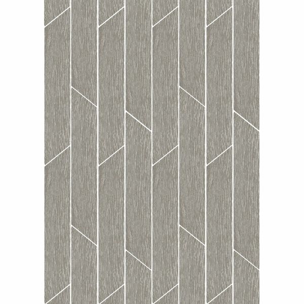 Ancona Chevron Grey Wood Effect Tile - 400x80 - Individual Tile