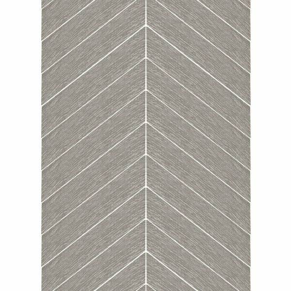 Ancona Chevron Grey Wood Effect Tile - 400x80 - Individual Tile