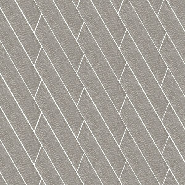 Ancona Chevron Grey Wood Effect Tile - 400x80 - Individual Tile