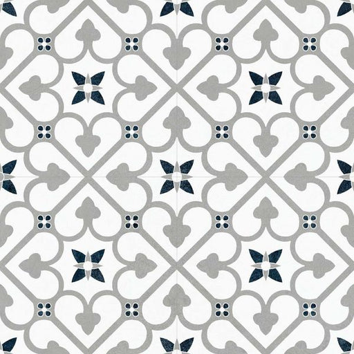 Bello Brighton Matt Grey Patterned Floor Tile -  45x45 - Individual Tile