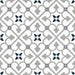 Bello Brighton Matt Grey Patterned Floor Tile -  45x45 - Individual Tile