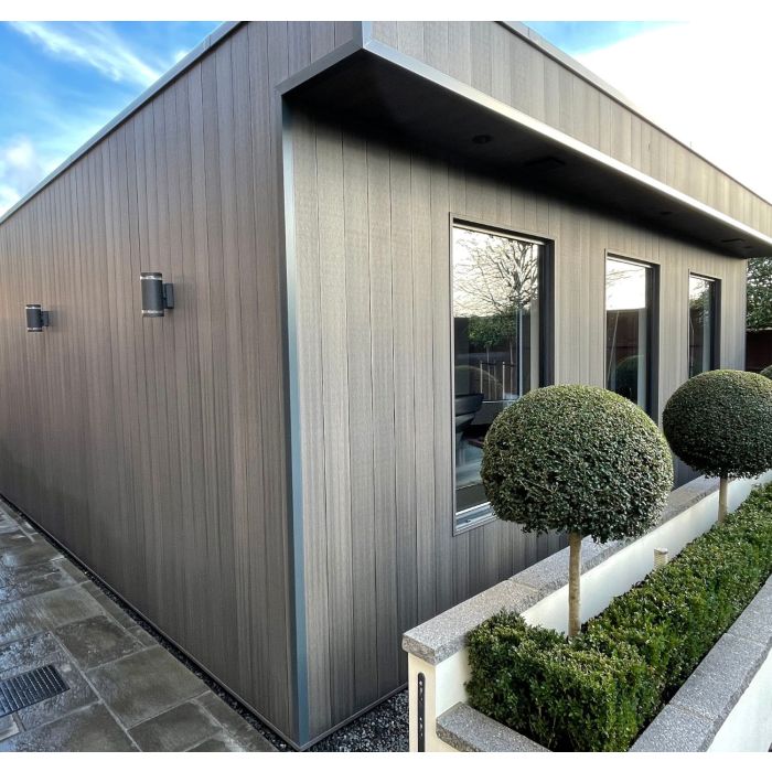 Argent Grey Forma Composite Cladding Board 142mm (3.6m Length)
