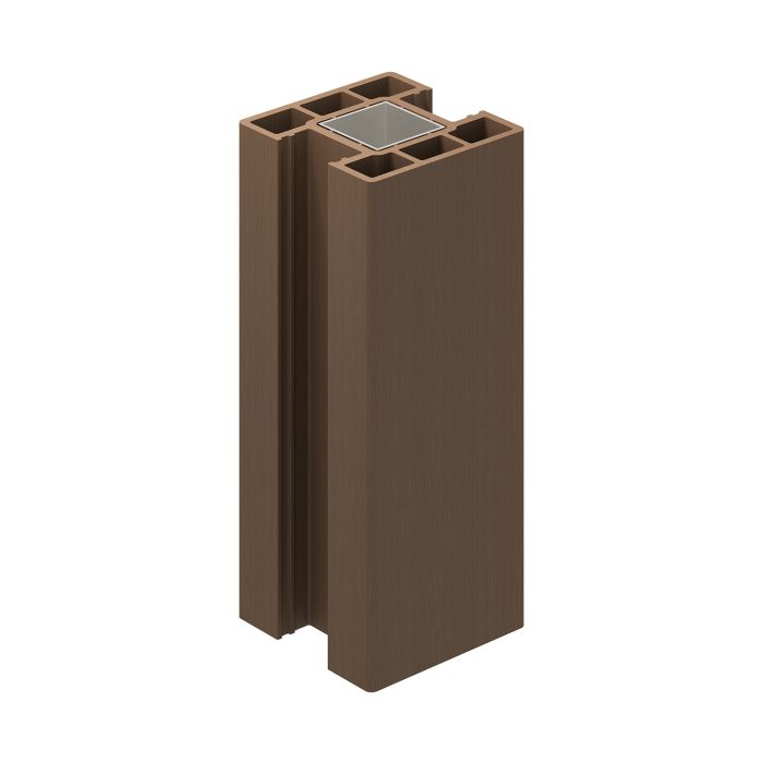 Walnut Composite Fence Internal Post 125mm (3m Length)