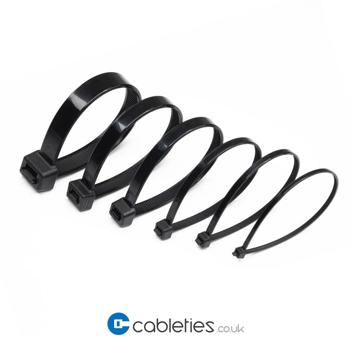 Black Cable Ties - Pack of 100