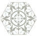 Carnaby Hexagon Decor Grey Tile - 285x330 - Individual Tile