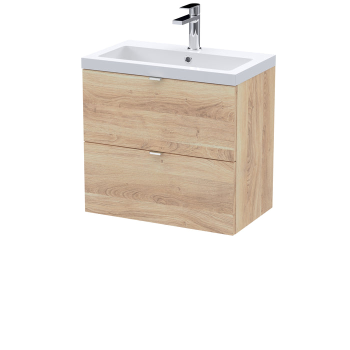Fusion 600mm Wall Hung 2-Drawer Unit or Basin