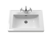 600mm 2-Door Vanity & Classic Basin 1TH Hudson Reed