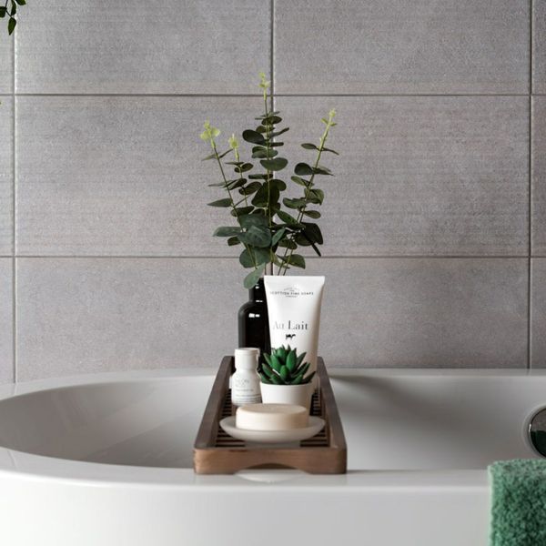 Sample - Cement Taupe Concrete Effect Tile -  400x250 - Sample Tile