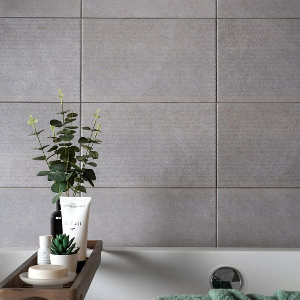 Sample - Cement Taupe Concrete Effect Tile -  400x250 - Sample Tile