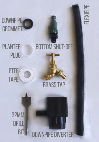 City Water Butt Planter in Grey