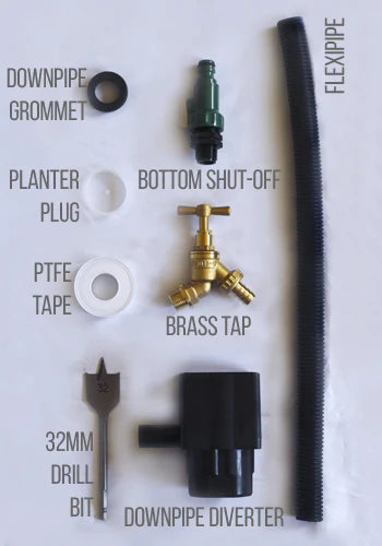 180 Litre Water Butt Planter Pink - The City