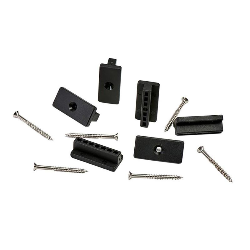Composite Decking Fixing T Clip Fixings and Screws (Pack of 100)