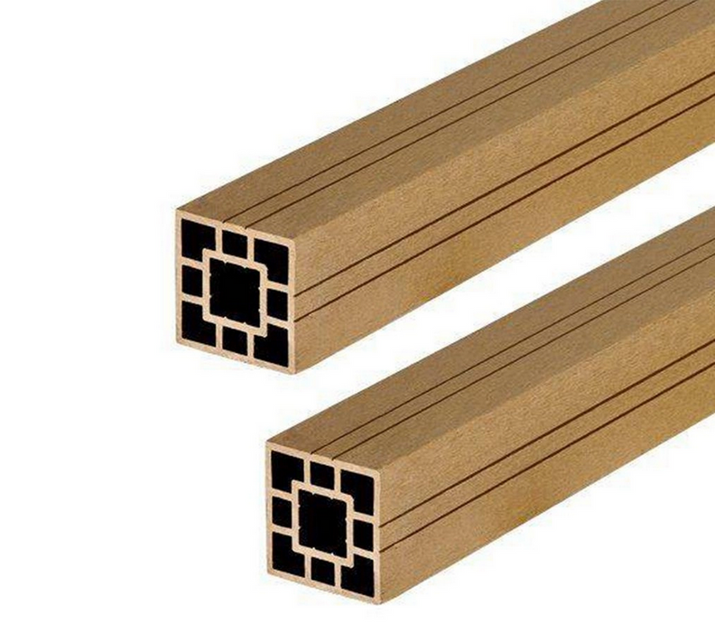 Teak Cladco Composite Hollow Fence Panel Post (3m length)