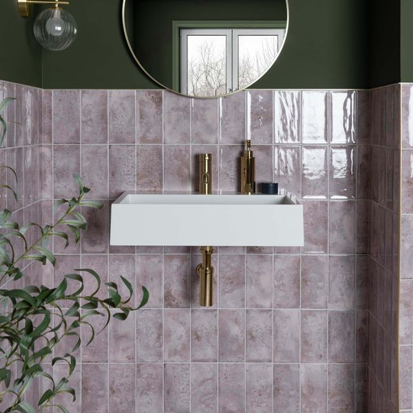 Sample - Clemence Orchid Tile - 20x10- Sample Tile