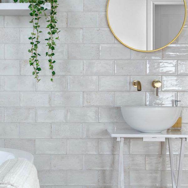 Sample - Clemence White Tile - 20x10- Sample Tile