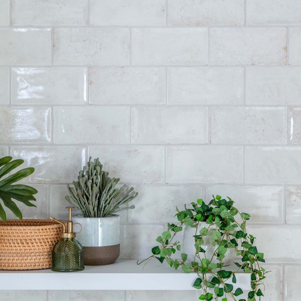 Sample - Clemence White Tile - 20x10- Sample Tile