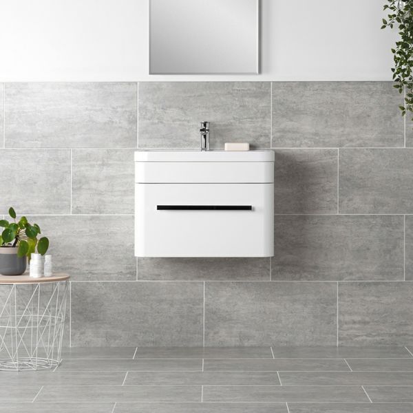 Sample  - Atrium Marte Stone Effect Gris - 30x61 - Sample Tile