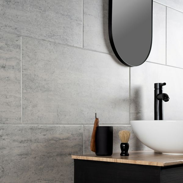 Sample - Atrium Marte Stone Effect Grafito - 30x61 - Sample Tile