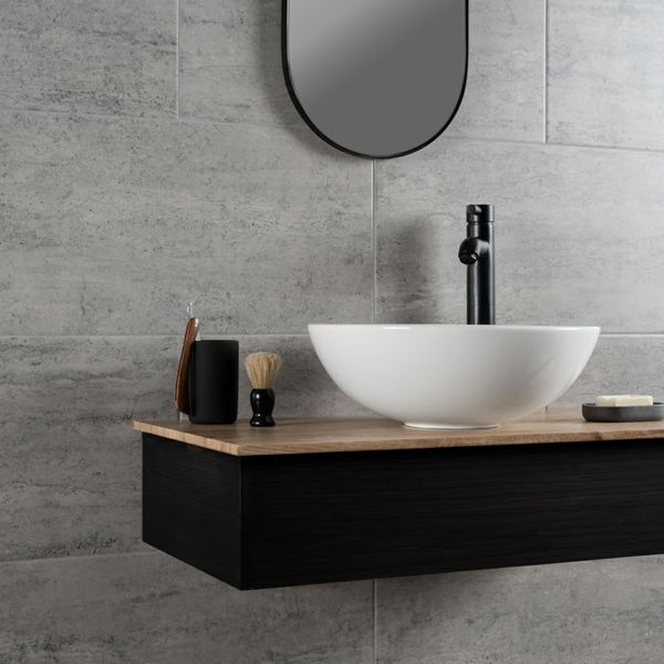 Sample - Atrium Marte Stone Effect Grafito - 30x61 - Sample Tile