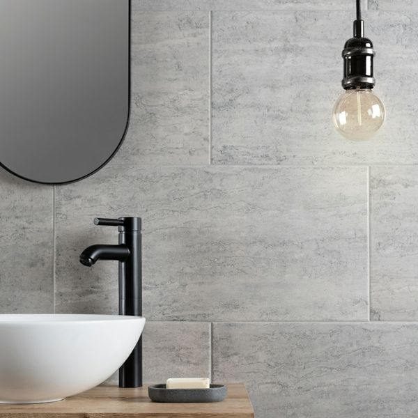 Sample - Atrium Marte Stone Effect Grafito - 30x61 - Sample Tile