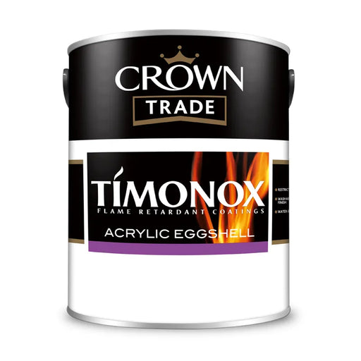Crown Trade Timonox Acrylic Eggshell Brilliant White 5L