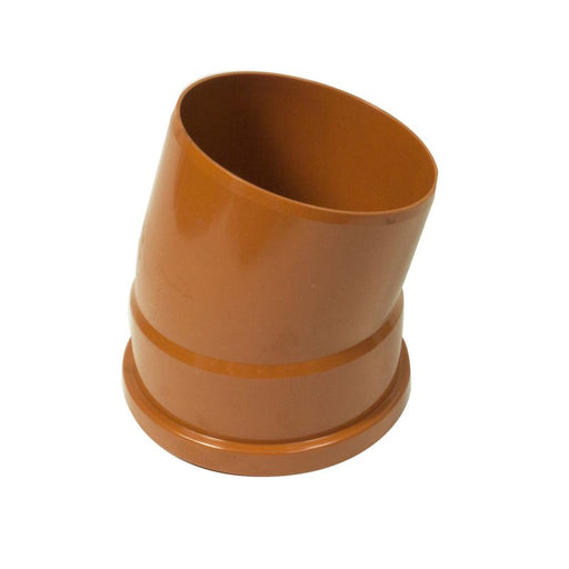 Single Socket Underground Downpipe 15° Bend 160mm