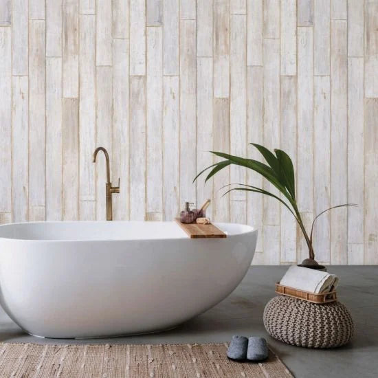 Standard Shower Panel - White Cabin Wall - 6mm x 500mm x 2.6m - Pack of 3