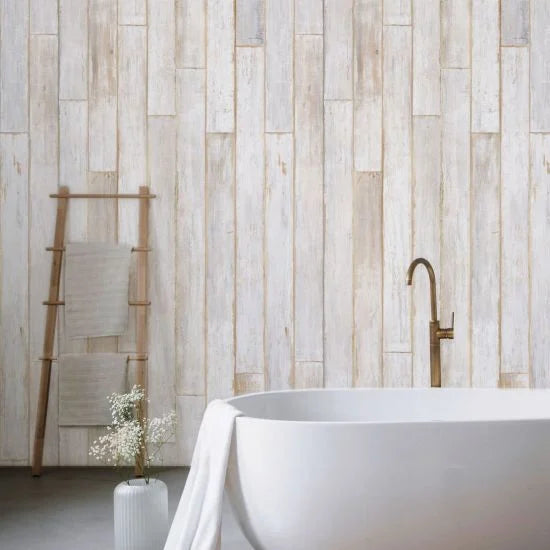 Standard Shower Panel - White Cabin Wall - 6mm x 500mm x 2.6m - Pack of 3