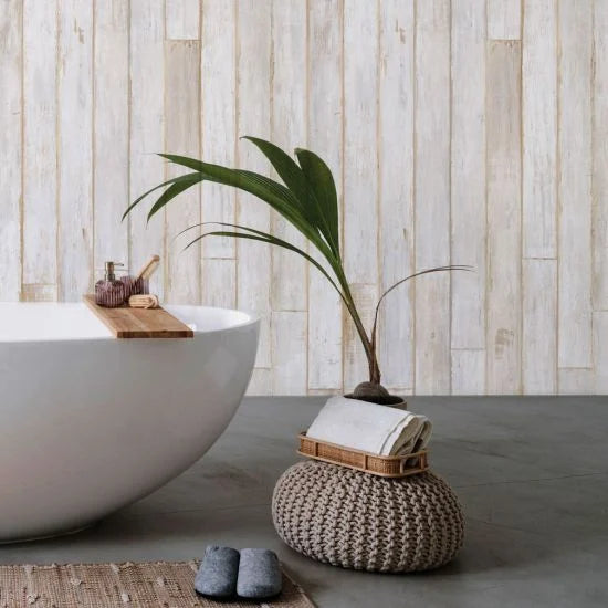 Standard Shower Panel - White Cabin Wall - 6mm x 500mm x 2.6m - Pack of 3