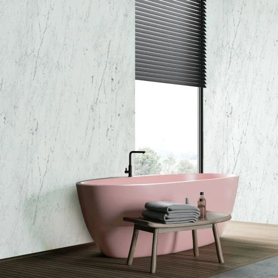 Standard Shower Panel - Bianco Spino Wall - 6mm x 500mm x 2.6m - Pack of 3