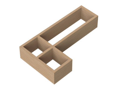 L-Shaped Bamboo Drawer Organiser Hudson Reed