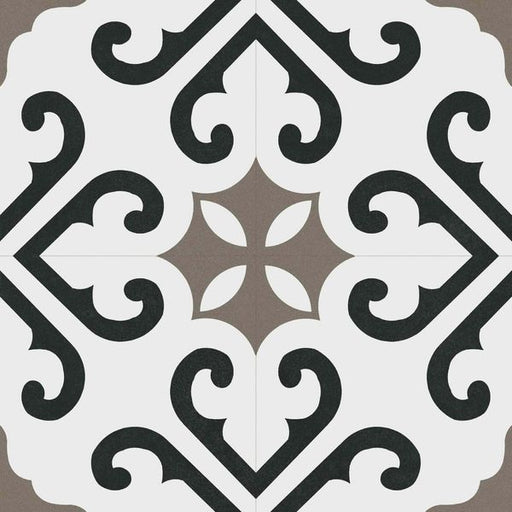 Sample - Bello Derby Matt Grey Patterned Floor Tile -  45x45 - Sample Tile