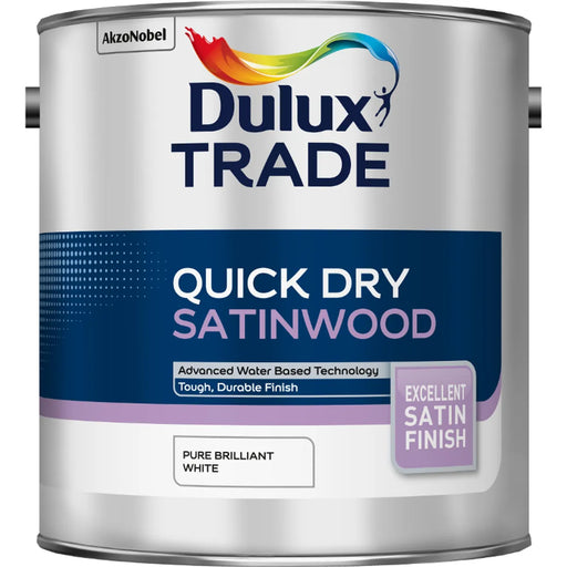 Dulux Trade Quick Dry Satinwood Pure Brilliant White
