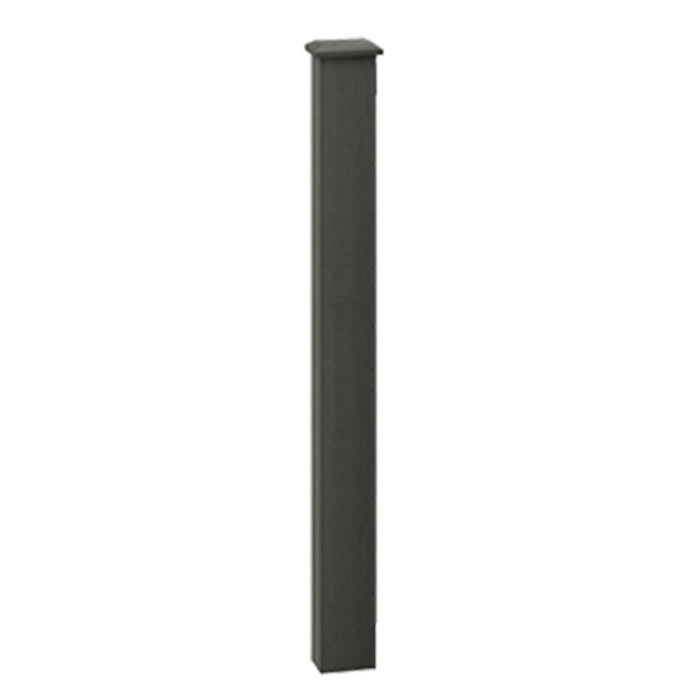 Charcoal Composite Balustrade Frame Mount Newel & Cap Kit 110mm (2.4m Length)