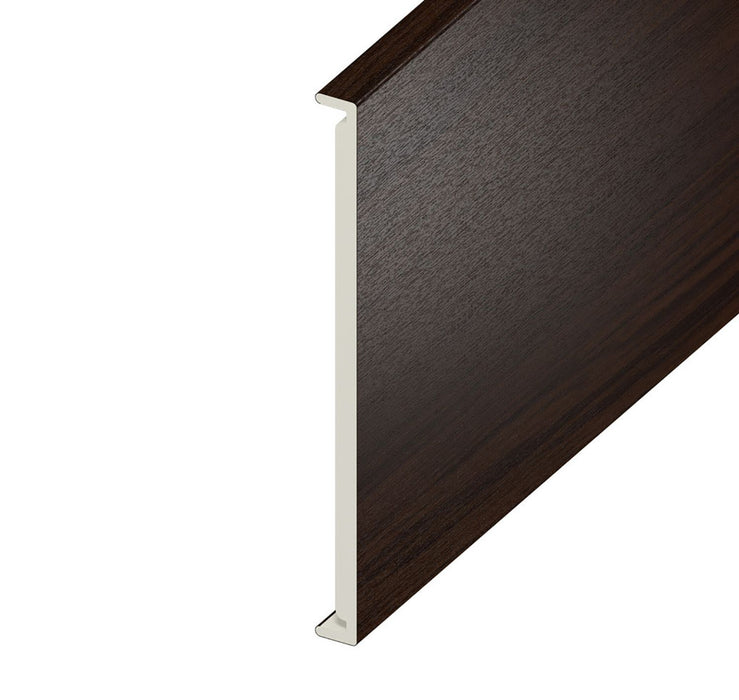 Rosewood Woodgrain Double Fascia Board (5m Length)