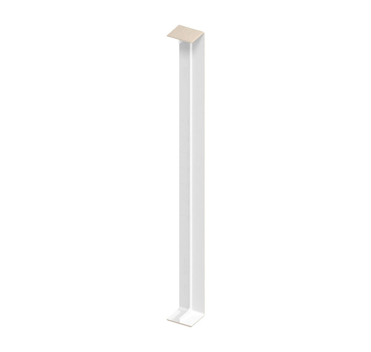Cream White Woodgrain Fascia Double Ended Joining Trim (450mm Length)