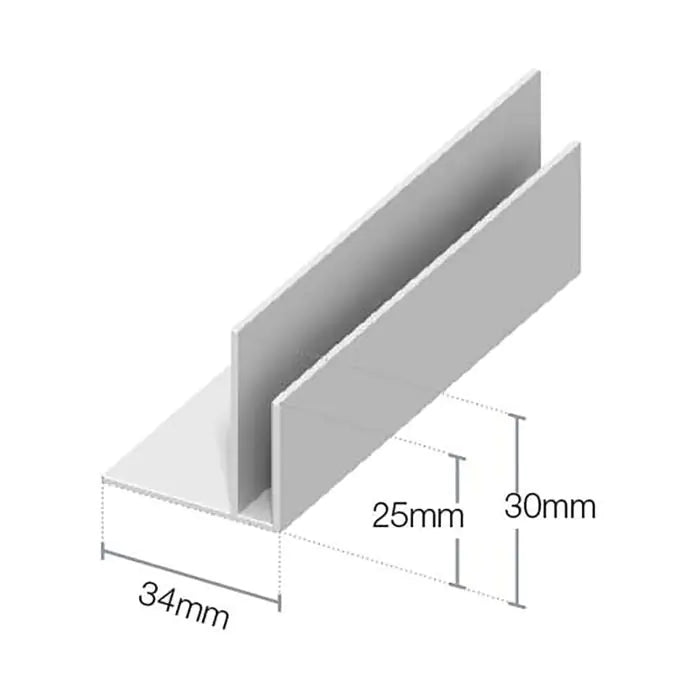 Shiplap Cladding Starter Trim 125mm (5m Length)