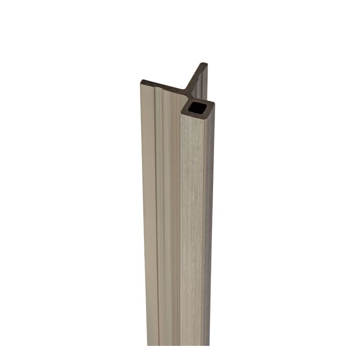Silver Birch Slatted Composite Cladding Corner Trim 78mm (3.6m Length)