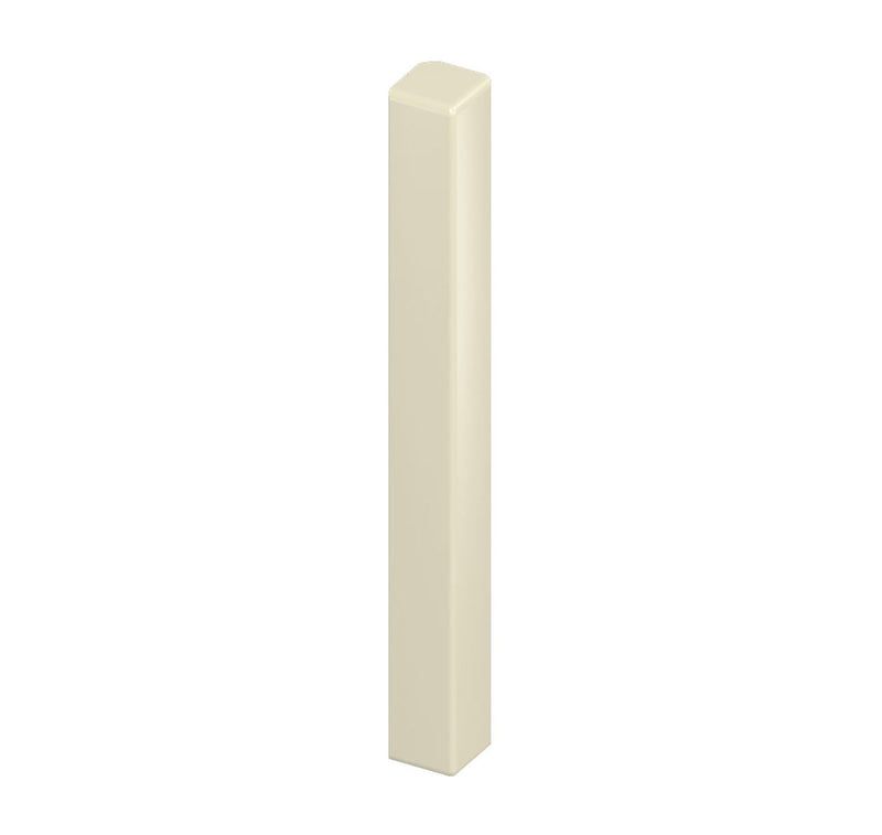 Cream Woodgrain Fascia Double Ended Corner Trim (450mm Length)