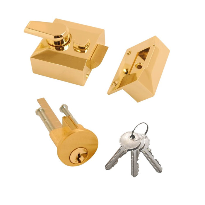 Nightlatch Narrow Brass Boxed